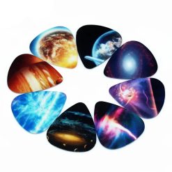 Lote de 10 púas con diseños del Universo, Espacio, Planeta y estrellas