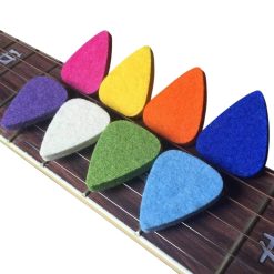 Lote de 8 púas de fieltro suave y coloridas para ukelele