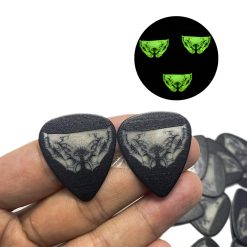 Lote de púas de guitarra con diseño de Mariposa Dark Goth - Lote de 5 o 50 piezas