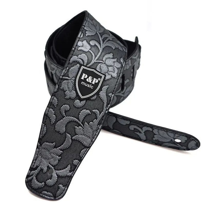 Magnífica Correa de Guitarra Elegante en Jacquard