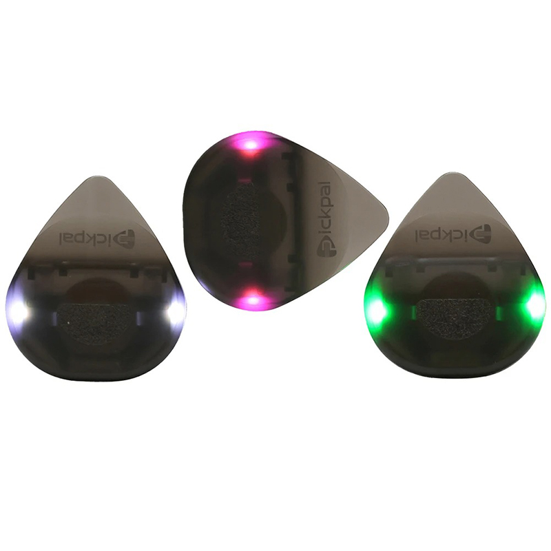 Púa para guitarra con luz LED de alta sensibilidad, 3 colores a elegir