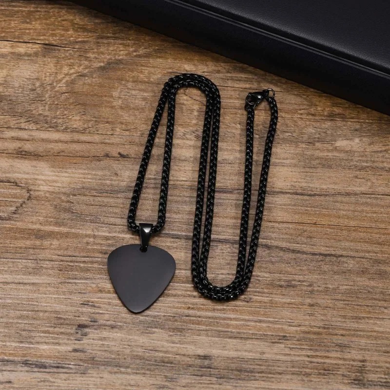 Colgante de Púa Simple - Colección Clásica para Músicos de color negro