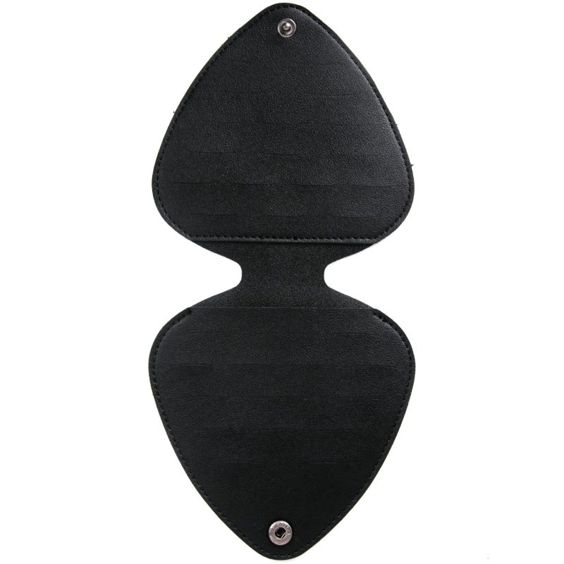 estuche de almacenamiento para púas de guitarra - capacidad para 32 púas - color negro