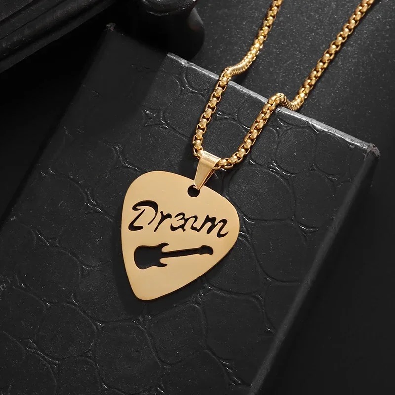 Colgante de Guitarra Sueño de Guitarra en Color Oro