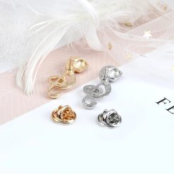 Vista trasera del Pin Esmaltado Micro Nota de Música - 2 colores