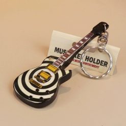 Llavero de guitarra eléctrica hipnótica