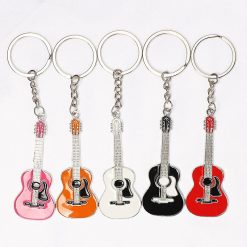 Llavero de guitarra clásica en aleación - ¡5 colores a elegir!