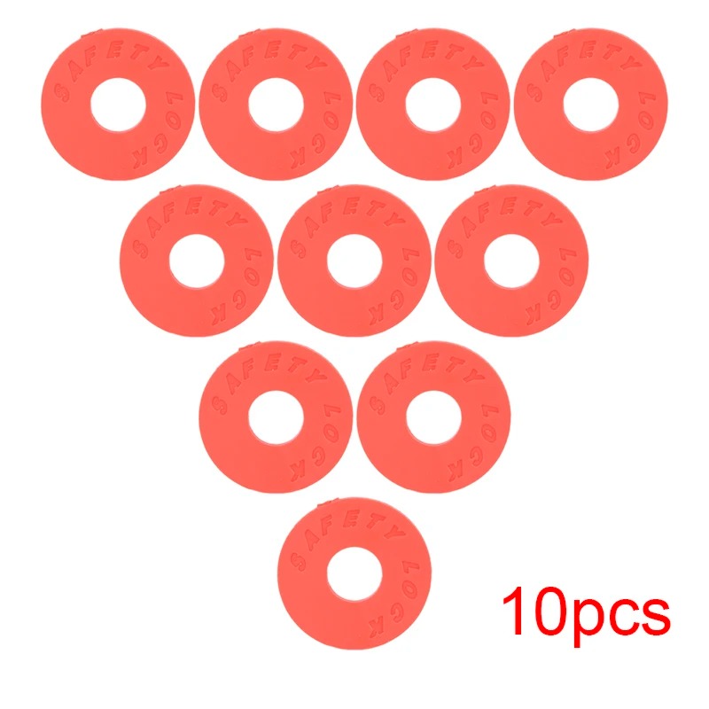 Lote Rojo de 10 Bloques de Correa para Guitarra - 2 colores