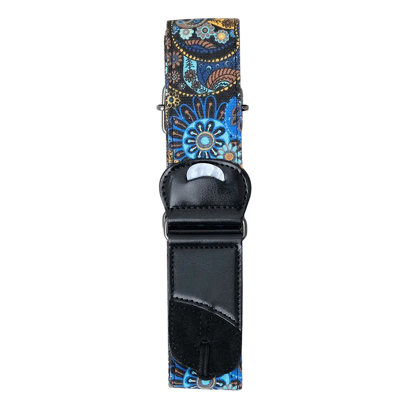 Correa de Guitarra Vintage Artesanal con Mandala Celestial