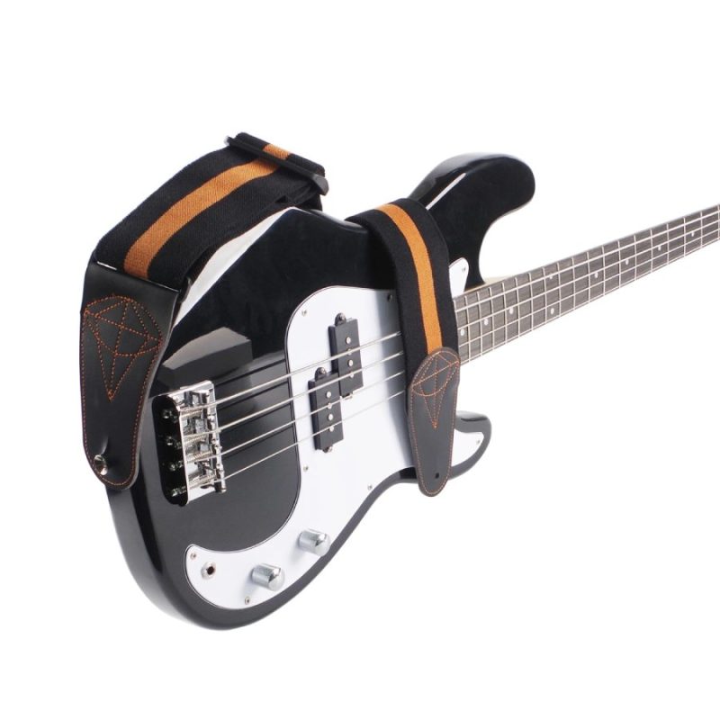 Correa de Bajo 'Stripes Rock' - Clásica y Energética color naranja