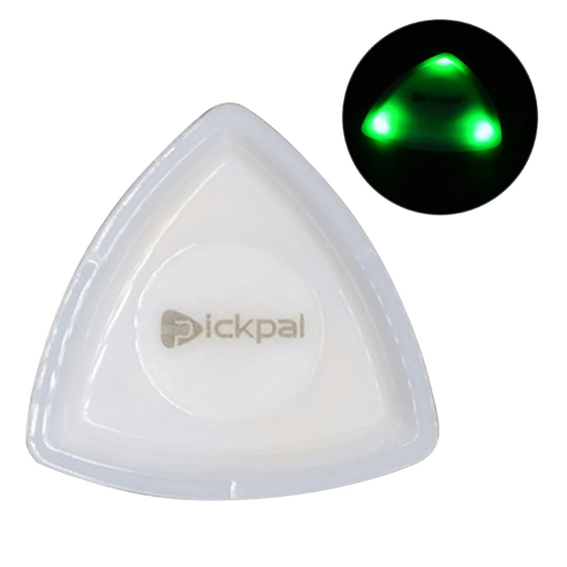 Púas de guitarra con luz LED de alta sensibilidad de color verde