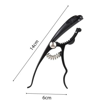 Dimensiones de la cejilla de metal hecha de aleación de zinc en forma de leopardo de color negro