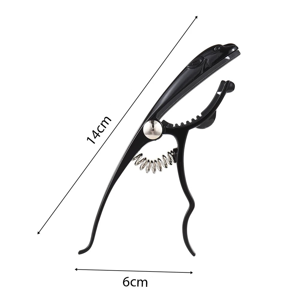 Dimensiones de la cejilla de metal hecha de aleación de zinc en forma de leopardo de color negro