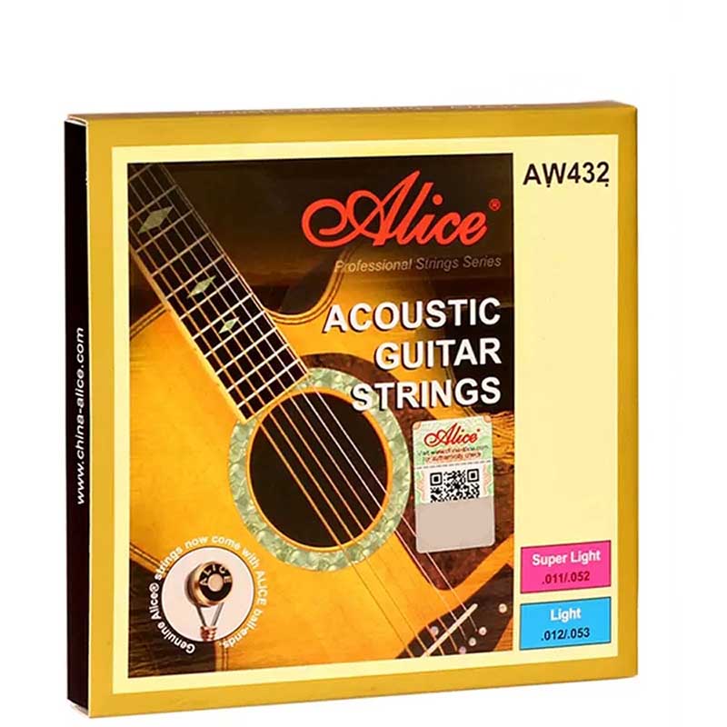 Avant Cordes para Guitarra Acústica - Cuerda para Práctica, Aleación de Cobre Plateado Color Bronce 8515, Sonido Claro y Definido