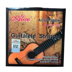 Cuerdas de Guitalélé - Juego Completo en Negro para un Estilo Especial, Nylon Modificado Alcanza una Estabilidad de Afinación Rápida