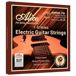 Cuerdas de Guitarra Eléctrica - Sonido Rico y Completo para una Actuación Explosiva. La Séptima Cuerda te Permite Tocar en un Rango Más Amplio.