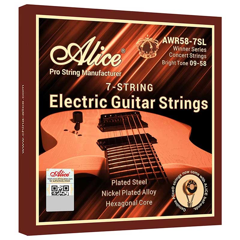 Cuerdas de Guitarra Eléctrica - Sonido Rico y Completo para una Actuación Explosiva. La Séptima Cuerda te Permite Tocar en un Rango Más Amplio.