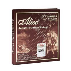 Cuerdas para Guitarra Acústica - Bronce Fósforo, Cálido, Sonido Claro, Extremos de las Bolas Marcados Especialmente para una Afinación Más Fácil