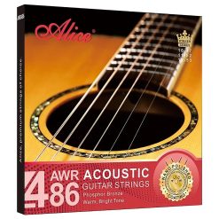 Cuerdas para Guitarra Acústica - Bronce Fosforado, Cálido, Sonido Claro, Revestimiento Pulido Nano