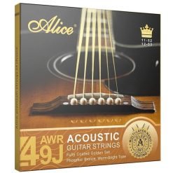 Cuerdas para Guitarra Acústica - Conjunto Completamente Chapado en Oro, Bronce Fosforado