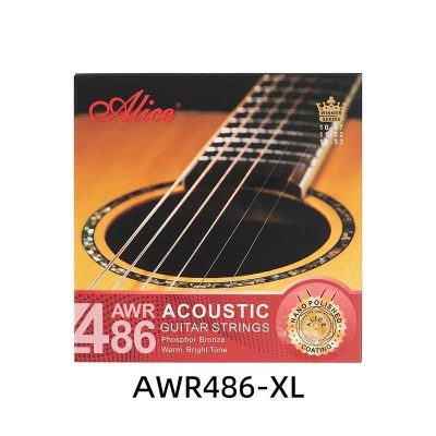 Cuerdas Extra Ligeras para Guitarra Acústica - Bronce Fosforado, Cálido, Sonido Claro, Revestimiento Pulido Nano