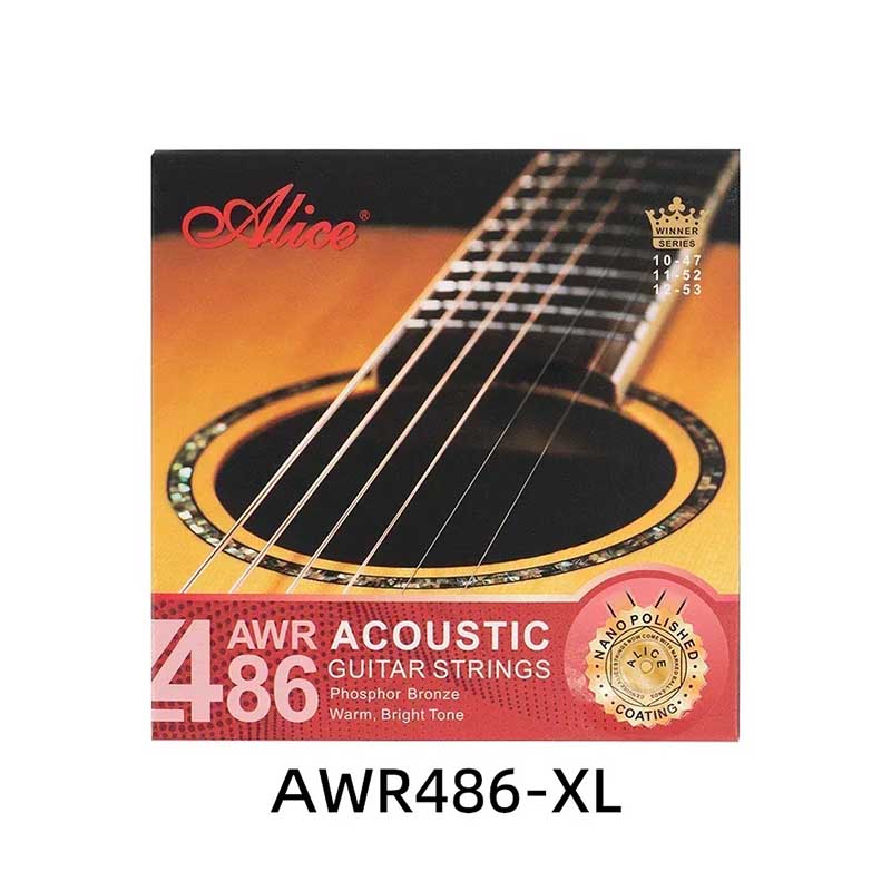 Cuerdas Extra Ligeras para Guitarra Acústica - Bronce Fosforado, Cálido, Sonido Claro, Revestimiento Pulido Nano