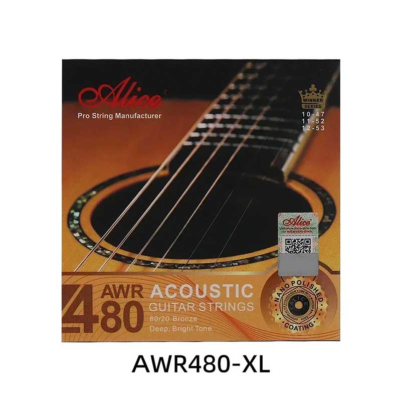 Súper Ligeras Cuerdas para Guitarra Acústica - Bronce 8020, Profundo, Sonido Claro, Revestimiento Pulido Nano