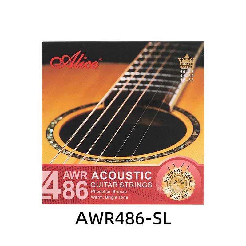 Súper Ligeras Cuerdas para Guitarra Acústica - Bronce Fosforado, Cálido, Sonido Claro, Revestimiento Pulido Nano