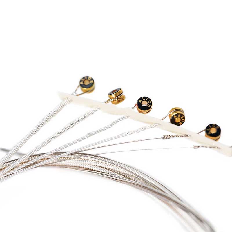 Vista detallada de Cuerdas para Guitarra Acústica - Cobre Plateado, Bajo Profundo y Duradero y Armónicos Ricos