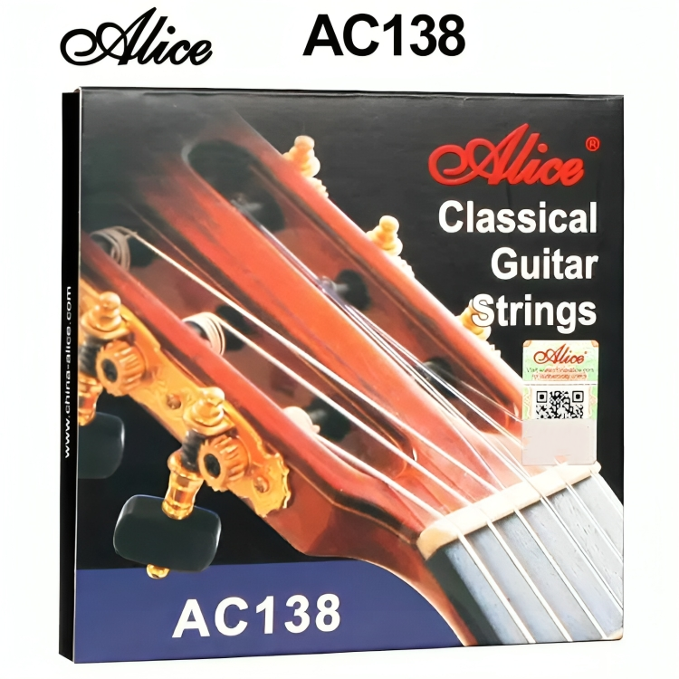 Vista general - Cuerdas de Guitarra Clásica de Nylon Cristal Seleccionadas para un Sonido Crujiente pero Elegante y Suave