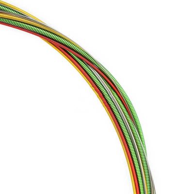 Vista general de Cuerdas de Guitarra Eléctrica - Cuerdas para Práctica y Performance, Cuerdas Coloridas para Guitarra Eléctrica, Aspecto Brillante