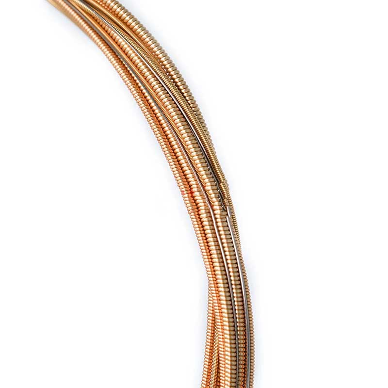 Vista general de Cuerdas para Guitarra Acústica - Cuerda para Práctica, Aleación de Cobre Plateado Color Bronce 8515, Sonido Claro y Definido