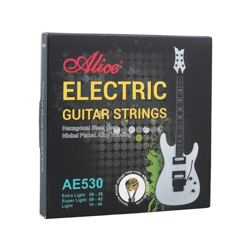 Cuerdas de Guitarra Eléctrica - Cuerdas para Práctica y Presentación - Sonido Claro-Transparente, Sensación Cómoda