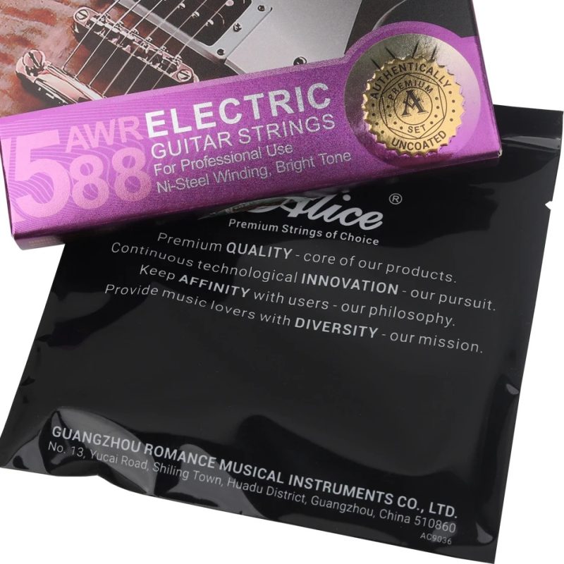 Detalles de las Cuerdas de Guitarra Eléctrica - Para Uso Profesional, Aleación de Níquel