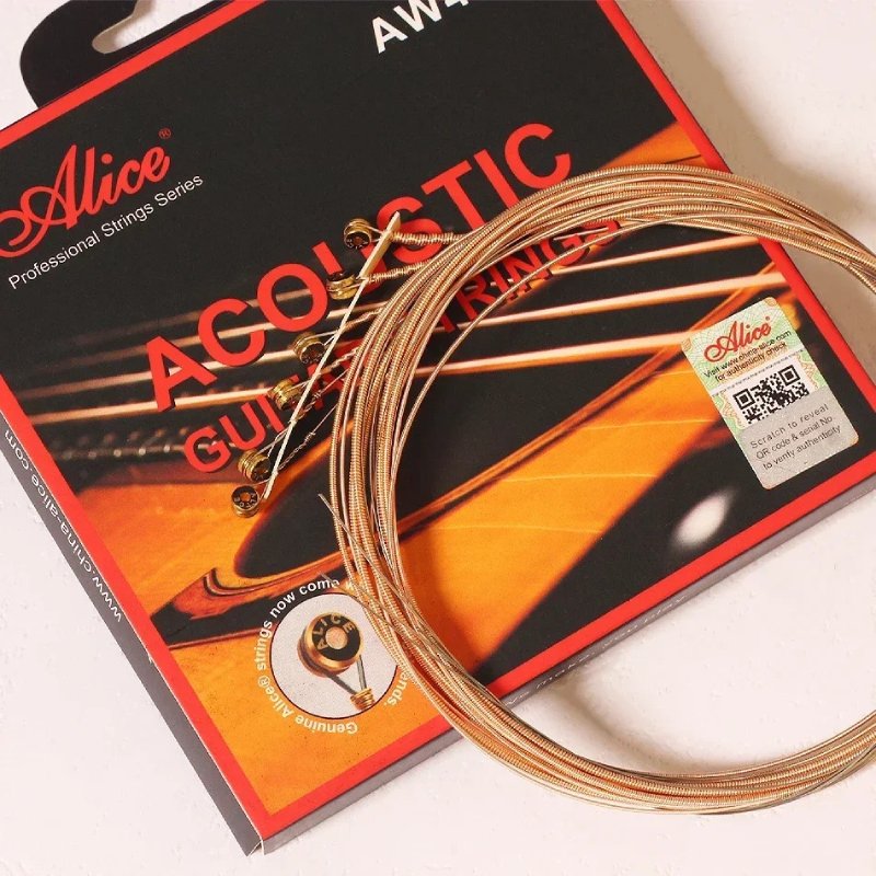 Detalles de las Cuerdas para Guitarra Acústica - Revestimiento Nano Multicapas, Cálido, Sonido Claro y Proyectante