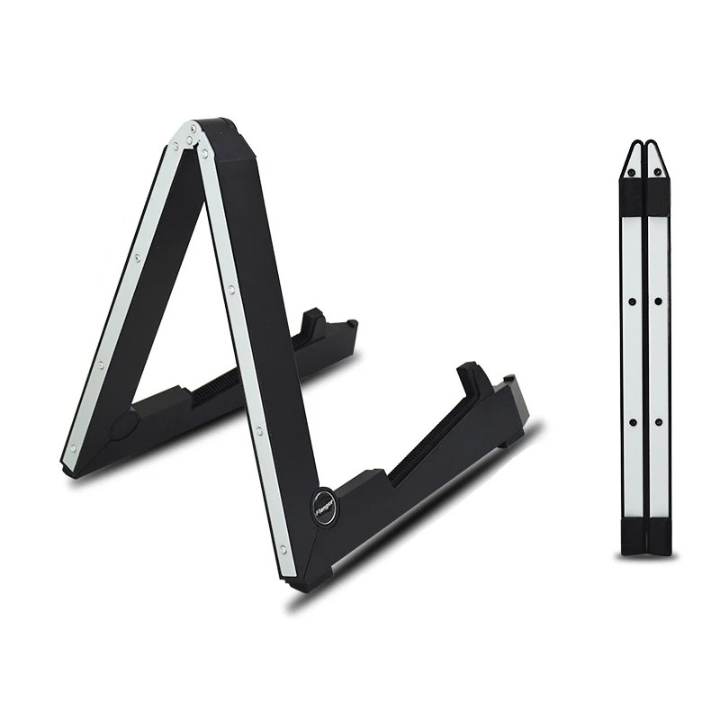Detalles plegables del Soporte Plegable para Guitarra, 2 modelos a elegir en aleación o ABS