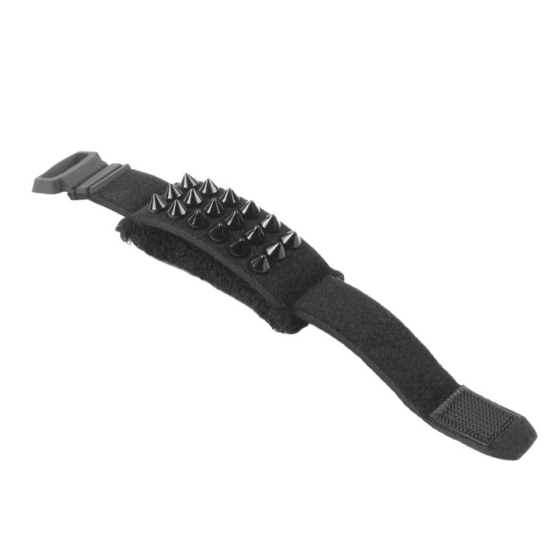 FretWrap Punk Rock con Tachuelas - Amortiguador de Cuerdas para Guitarra y Bajo - color negro