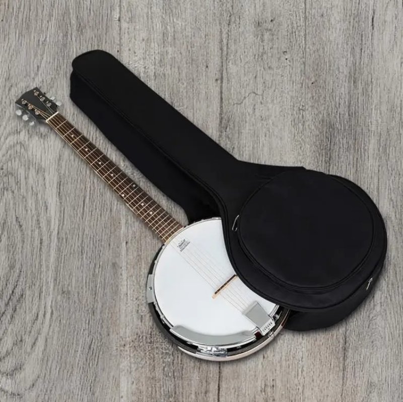 Funda para Banjo de 5 Cuerdas - Protección Acolchada con Correas Ajustables