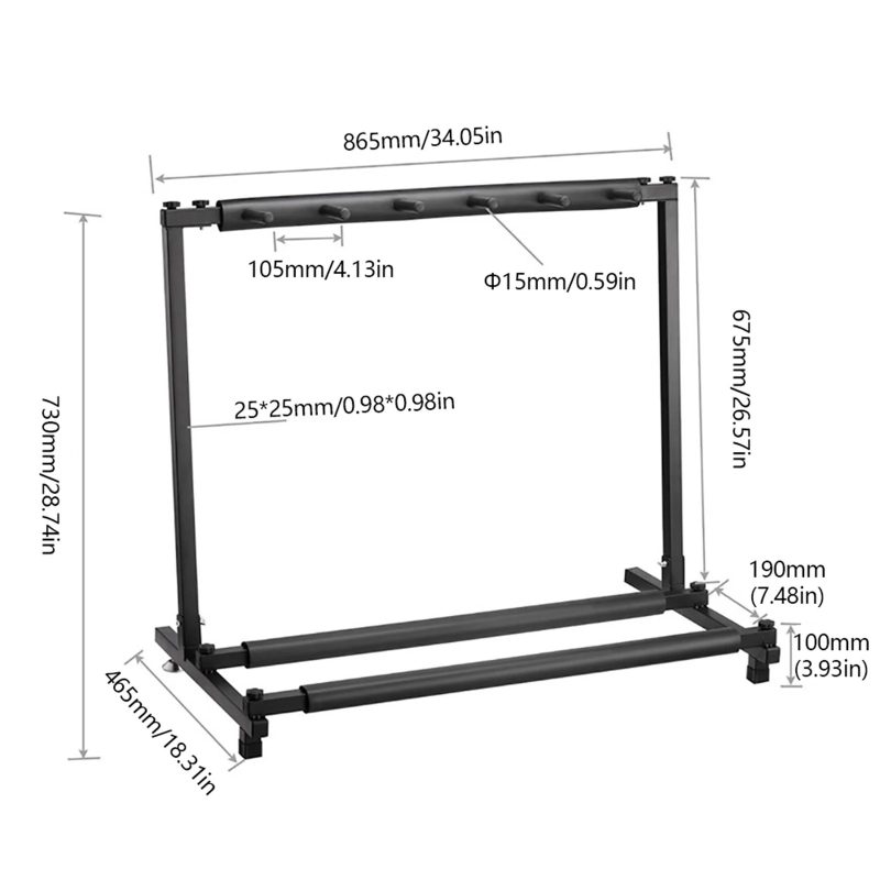 Soporte Multi-Guitarras Stage Rack Pro - capacidad para 5 guitarras