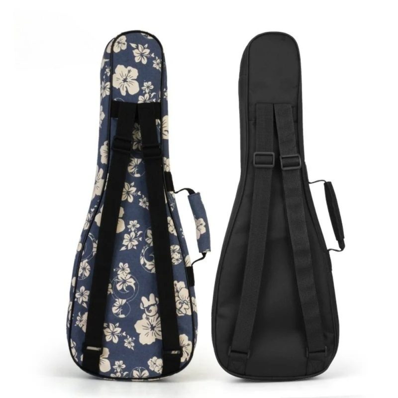 Vista completa de la funda de ukulele Aloha Floral