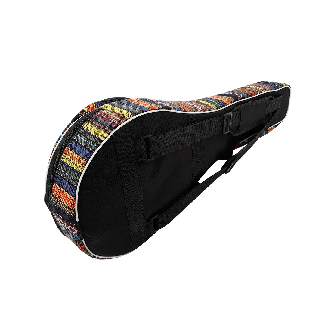 Vista de las correas de la funda para mandolina de viaje Bohemia