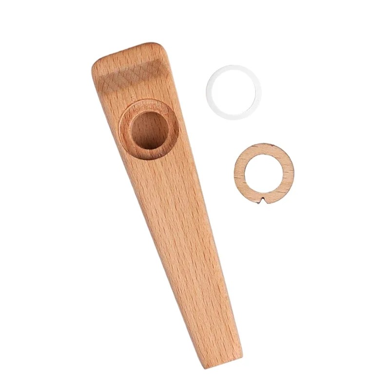 Detalles completos del Kazoo de Madera Armonía Natural para principiantes