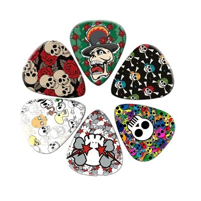 Detalles del Lote de 6 Púas de Guitarra del Festival de Calaveras