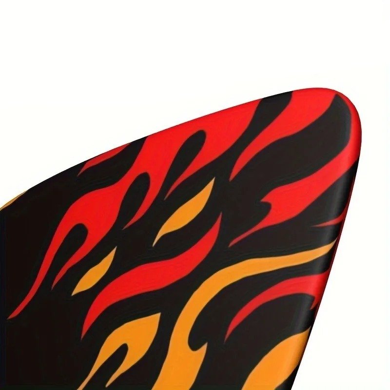 Detalles del lote de 6 púas de guitarra con diseño de llama brillante ardiente, incluye estuche de regalo