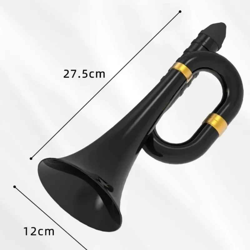 Dimensiones del Kazoo Profesional de Metal Negro Latón