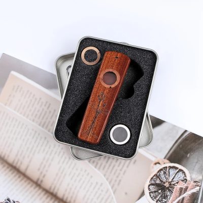 Dimensiones del Kazoo de Madera de Sapeli - Melodía Loto - modelo 2