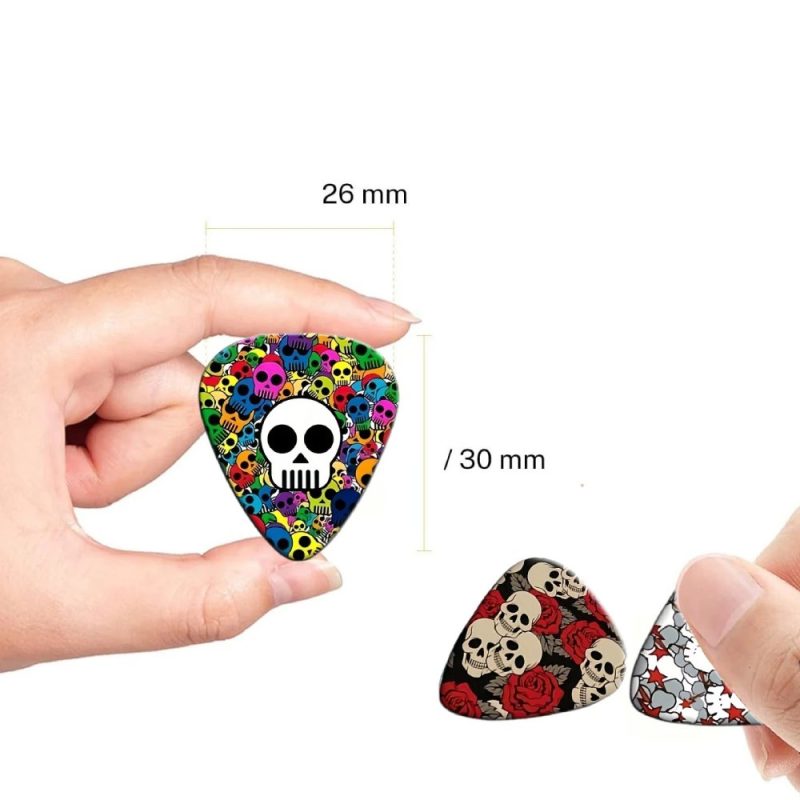 Dimensiones del Paquete de 6 Púas Festival de Calaveras