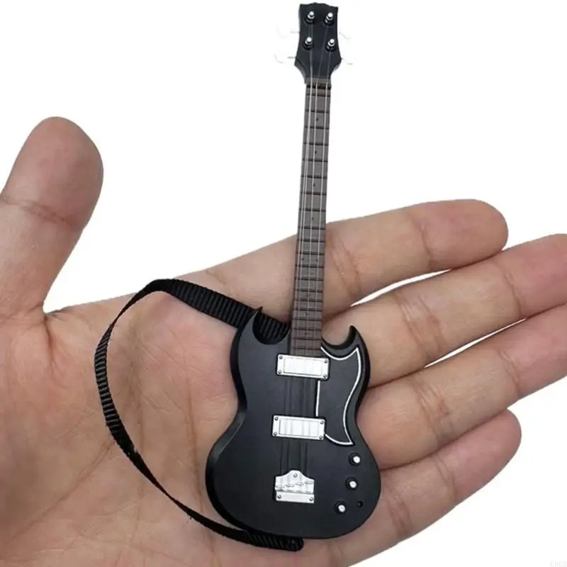 Guitarra Miniatura 'Escenario Clásico Negro