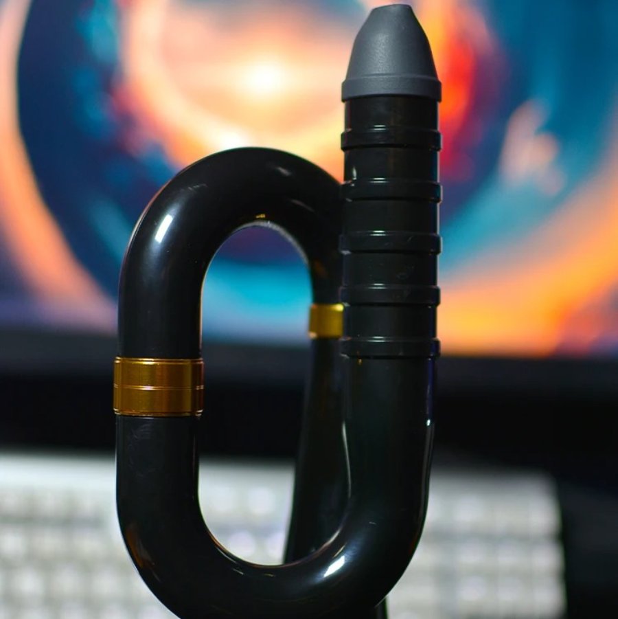 Kazoo Profesional de Metal Negro de Latón