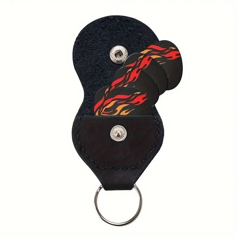 Oferta completa del Lote de 6 Púas de Guitarra Llama Resplandeciente Ardiente con estuche incluido